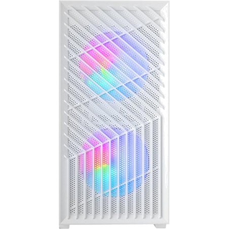 minitower-kabinet til pc med mesh-front, hærdet glas og 3 frgb-ventilatorer mc-vortex micro-atx