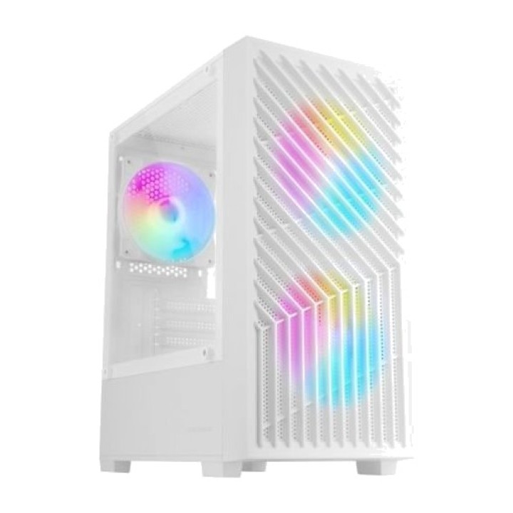 MARS GAMING Boîtier PC mini-tour avec façade en mesh, verre