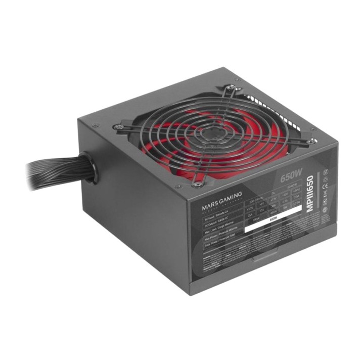 MARS GAMING Alimentation PC ultra-silencieuse avec un