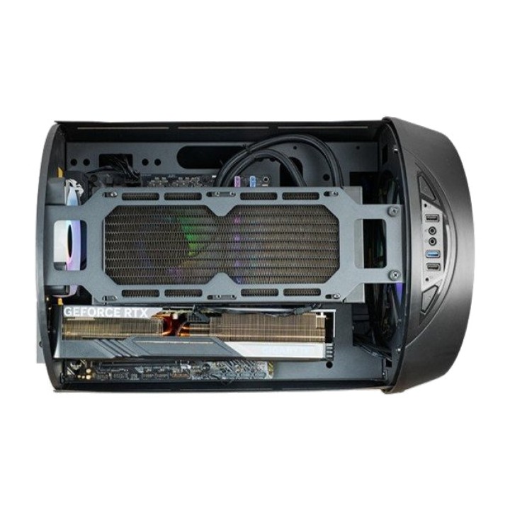 MARS GAMING Kompakt pc-kabinet med cylindrisk design