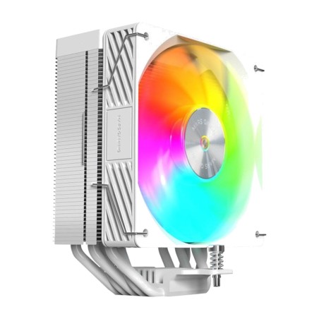 ventirad double tour pour cpu avec ventilateur pwm et éclairage argb mcpu-x5argb 120mm