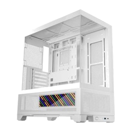 case pc mid tower con schermo lcd e vetro temperato continuo mc-lcdx-atx
