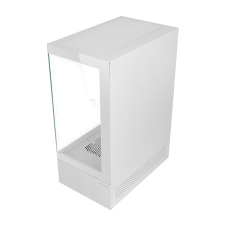 caja semitorre para pc con frontal de malla, doble cristal templado e iluminación argb mc-xow-atx