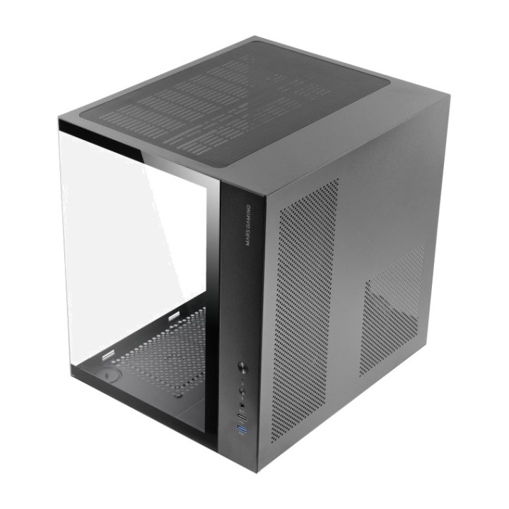 MARS GAMING PC-Gehäuse im Cube-Format mit gehärtetem Glas