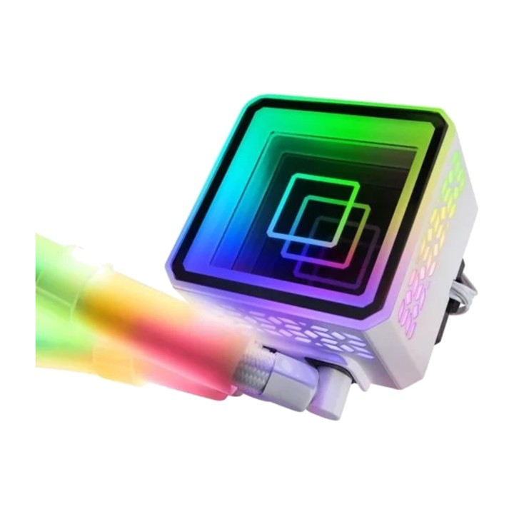MARS GAMING AIO liquid CPU cooler with ARGB infinity mirror