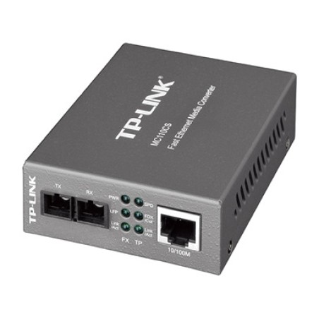 convertisseur de média fibre optique monomode vers ethernet mc110cs 100mbps sc