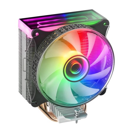 cpu air cooler with dual infinity mirror argb mcpu-vr 120mm