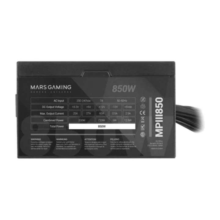 MARS GAMING Alimentation PC ultra-silencieuse avec un