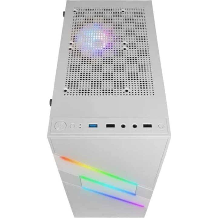 MARS GAMING Boîtier PC moyen tour avec éclairage frontal