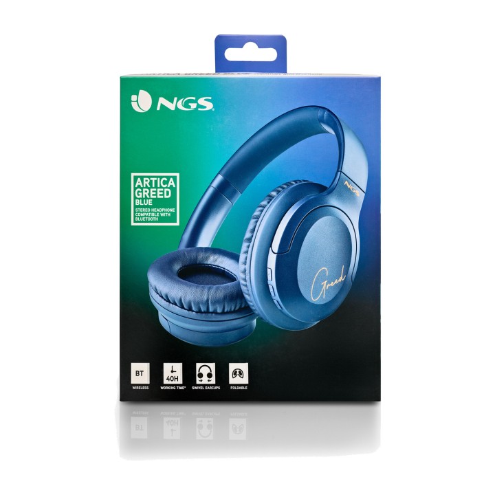 NGS Składane bezprzewodowe słuchawki Bluetooth 5.1 nauszne