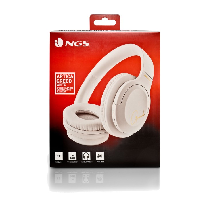 NGS Cuffie wireless Bluetooth 5.1 pieghevoli sovraurali