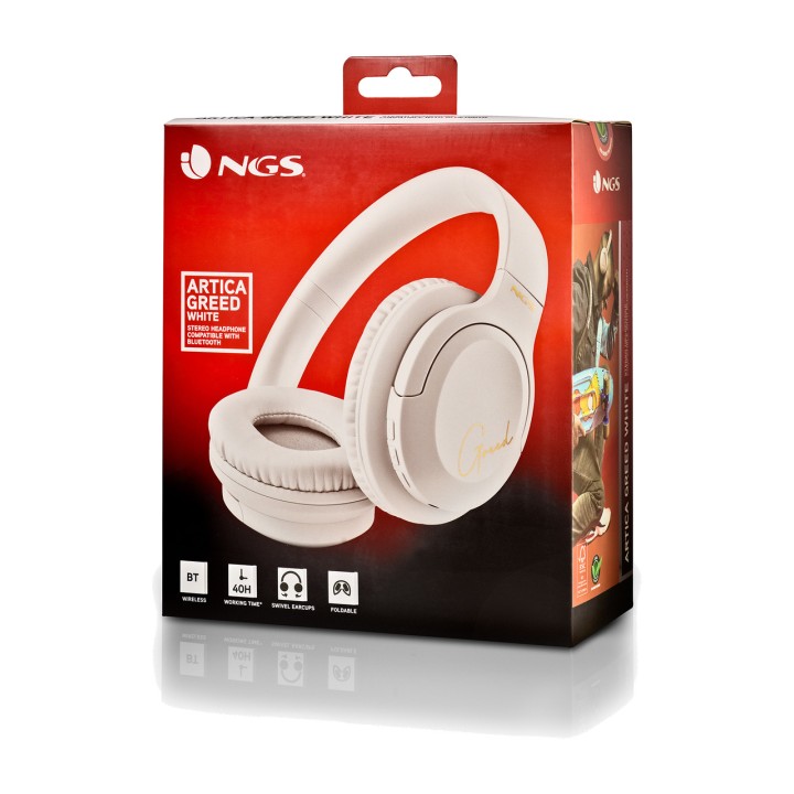NGS Auriculars sense fils Bluetooth 5.1 plegables supraurals