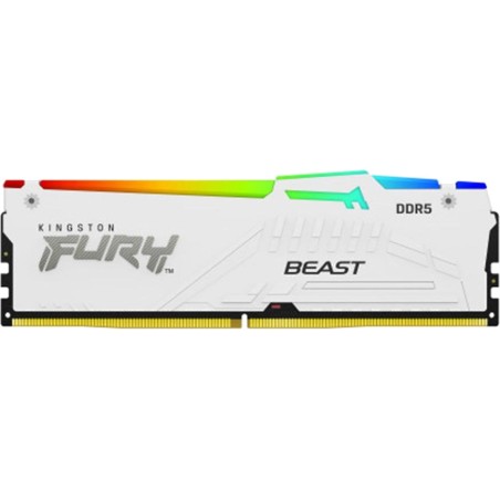 memoria ram dimm iluminada para pc de sobremesa fury-beast-rgb ddr5 6000mt/s 16gb cl30 kf560c30bwea-16