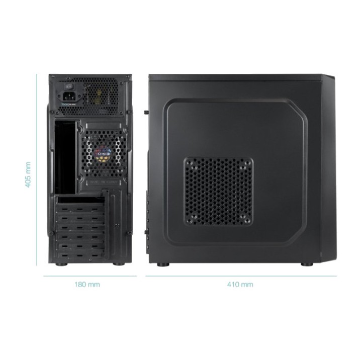 TOOQ Caixa semitorre per a PC amb font inclosa TQC-5701-SP