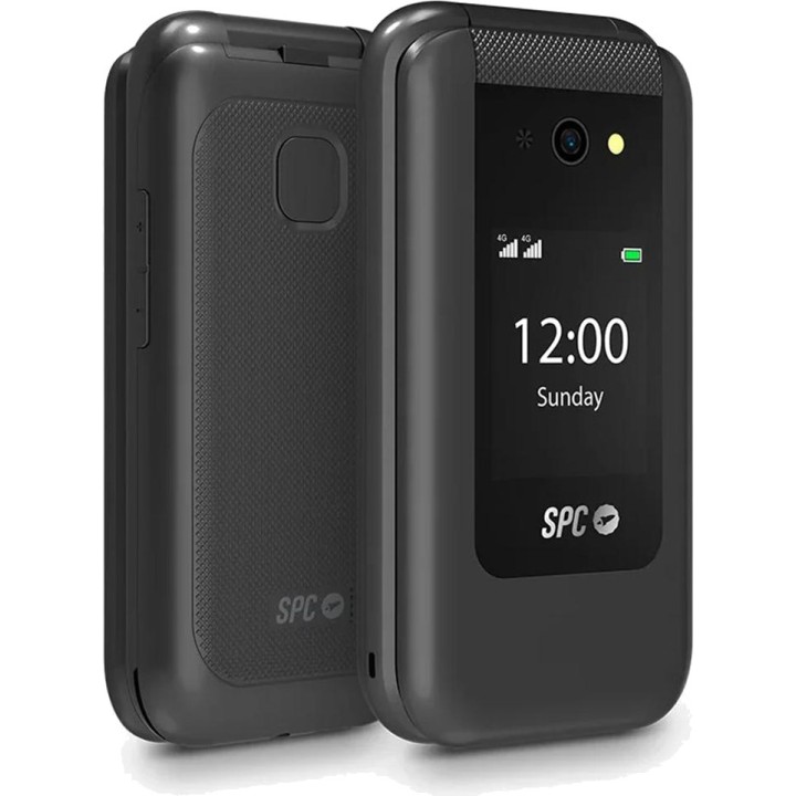 SPC Téléphone mobile à clapet avec double écran et radio FM