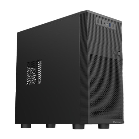 wentylowana obudowa minitower pc z wewnętrznymi i zewnętrznymi wnękami aero-c15 micro-atx