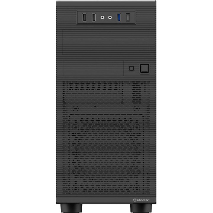UNYKACH Ventilerat minitower-datorchassi med interna och