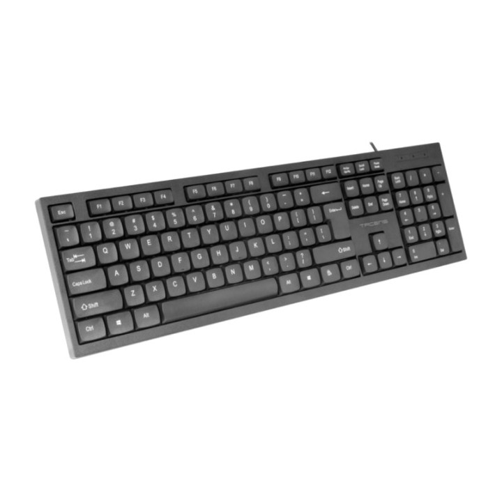 TACENS Teclado inglés silencioso de perfil bajo con cable