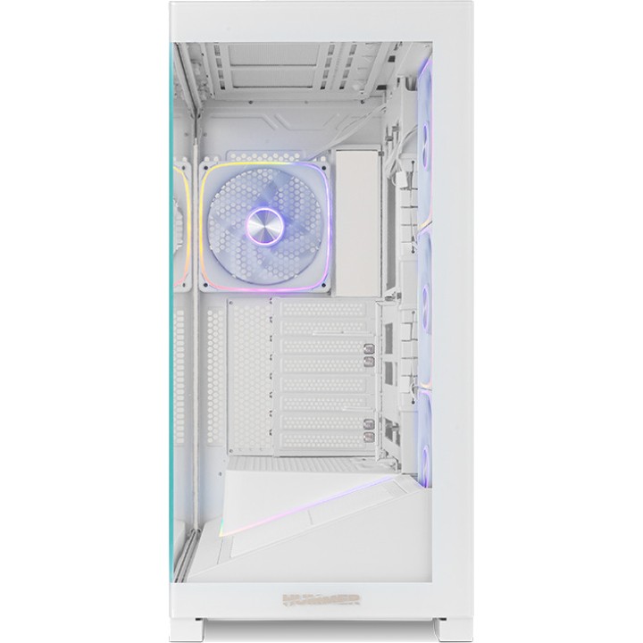 NOX Gaming-semitower ATX-pc-kabinet med hærdet glas,