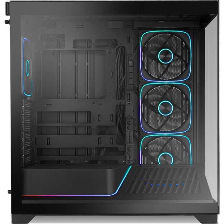NOX Herná ATX semi-tower skrinka s tvrdeným sklom, airflow