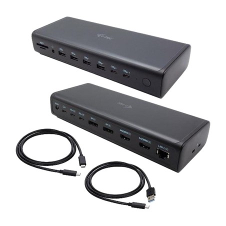 docking station universal 18 en 1 para 6 monitores 4k ca6monitordockpd 140w