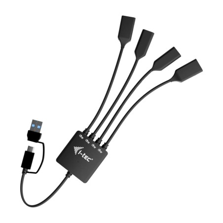 hub usb-c/usb-a con cable y 4 puertos cacblhub2a2c