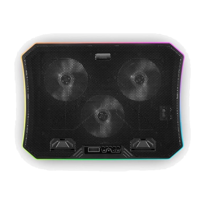 MARS GAMING Cooling pad with mobile phone holder for laptops