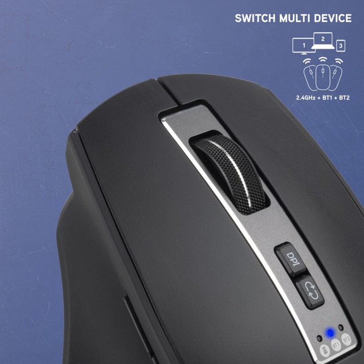 NGS Souris laser sans fil rechargeable 6 boutons