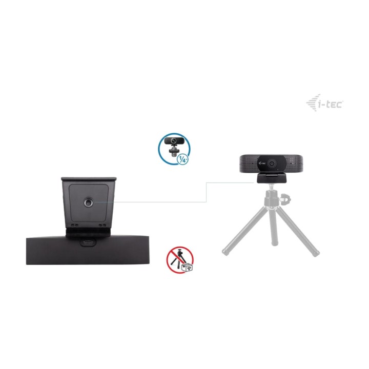 I-TEC Webcam 4K Ultra HD con enfoque automático PDAF