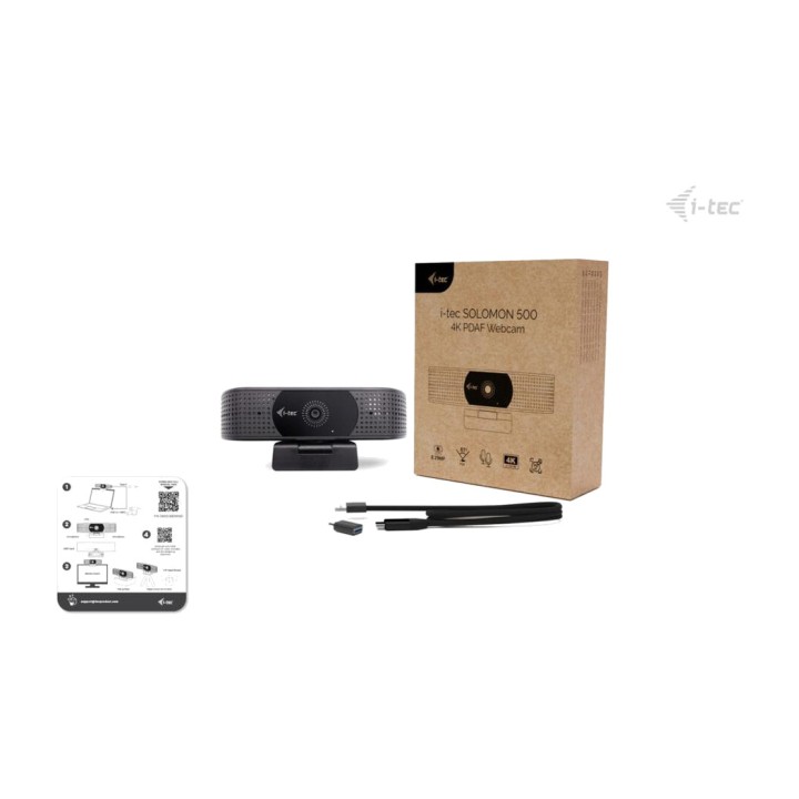 I-TEC Webcam 4K Ultra HD con enfoque automático PDAF
