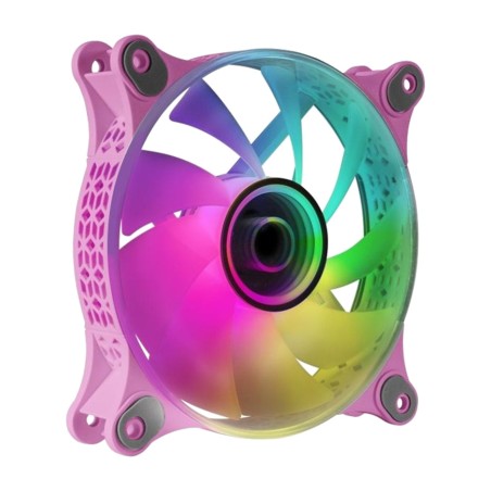 ventilador para caja de pc con espejo infinito argb mf-3d 120mm