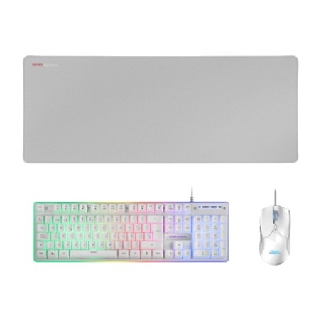 pack gaming de teclado en español, ratón y alfombrilla mcpx qwerty-es