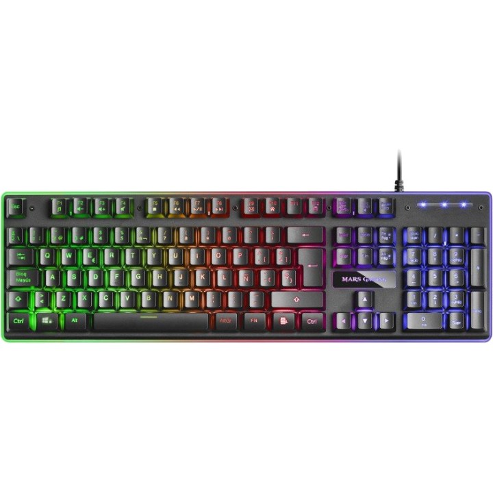 MARS GAMING Pack de teclado en español, ratón y alfombrilla