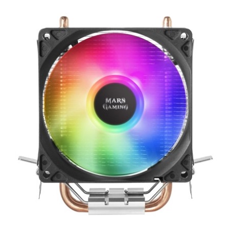 ventirad pour cpu avec 2 caloducs et éclairage rgb mcpu-argb tdp-130w
