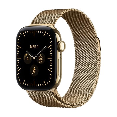 smartwatch con cassa in titanio, gps e connettività mobile watch-series-12-cellular 42mm milanese-loop