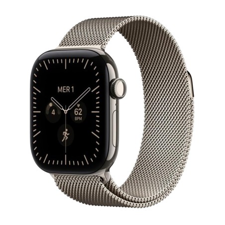 smartwatch con cassa in titanio, gps e connettività mobile watch-series-12-cellular 42mm milanese-loop