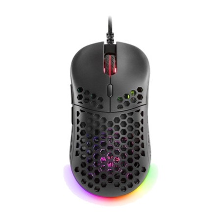 mouse gaming ultraleggero con design a nido d’ape e illuminazione rgb mm55 12800dpi