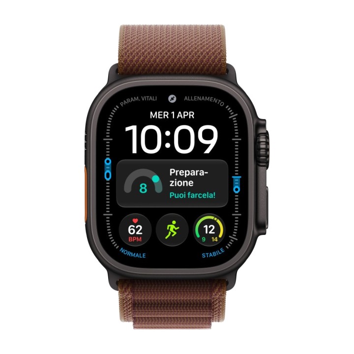 APPLE Montre connectée sportive avec boîtier en titane, GPS