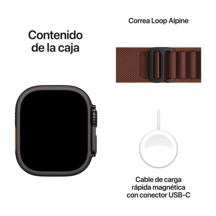 APPLE Montre connectée sportive avec boîtier en titane, GPS
