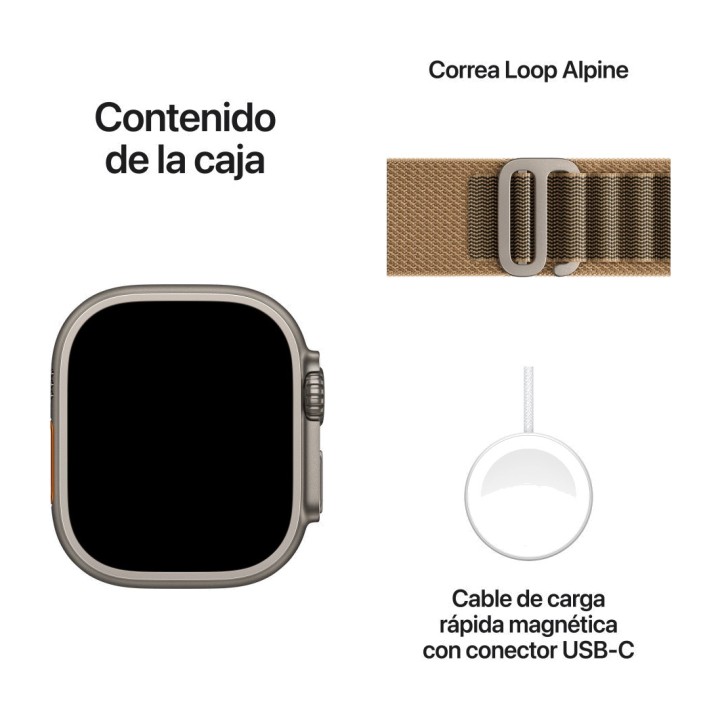APPLE Sports smartwatch with titanium case, GPS and mobile