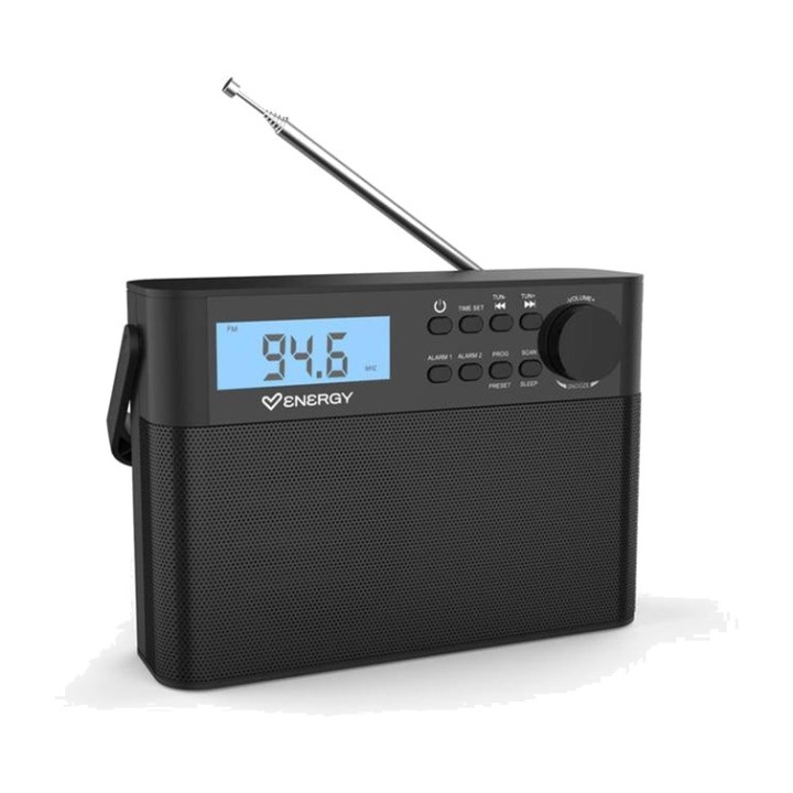 ENERGY SISTEM Küchenradio mit Uhr und Doppelalarm FM 1W