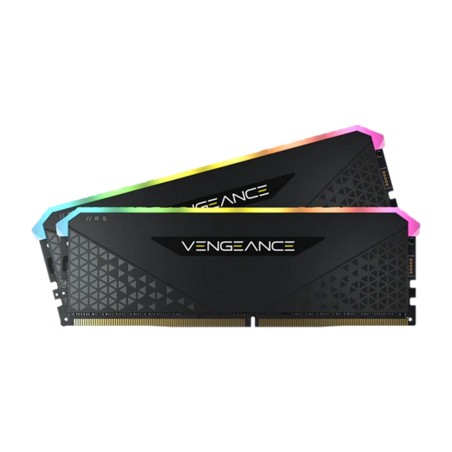 kit de mémoire ram dimm avec éclairage vengeance-rgb-rs ddr4 3200mhz 32gb (2x16gb) cl16