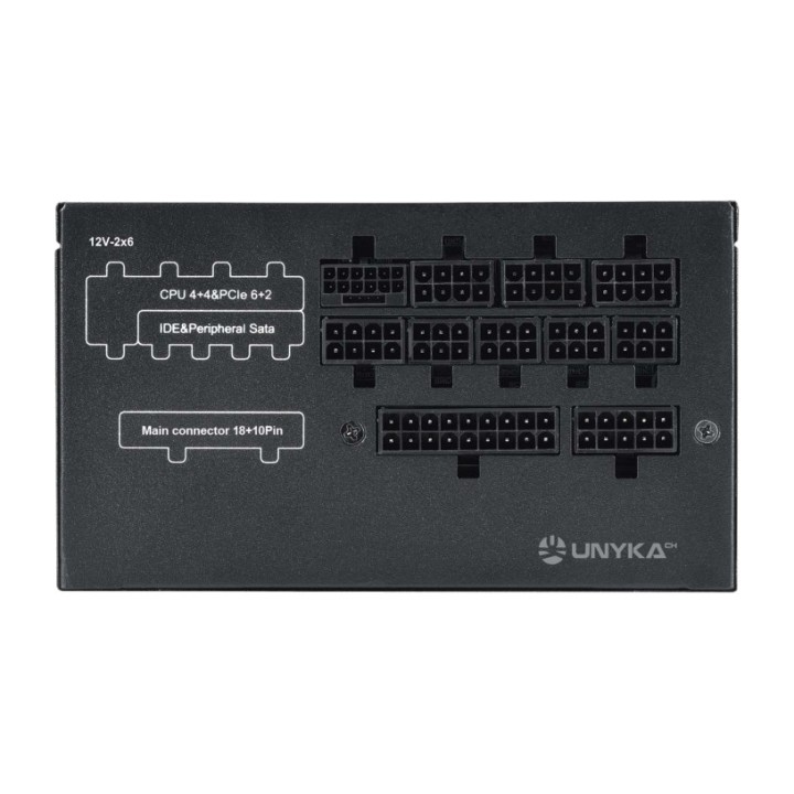 UNYKACH Fuente de alimentación ATX 80 Plus Gold para PC