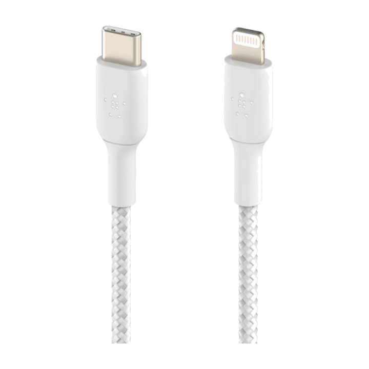 BELKIN Splietaný nabíjací a dátový kábel USB-C na Lightning