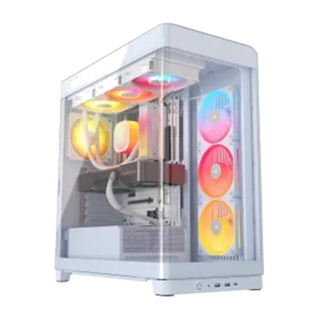 caixa de pc semitorre amb vidre temperat frame 4500x lx-r-rgb