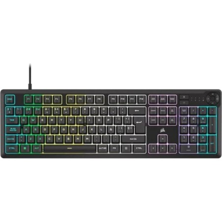 clavier gaming à membrane avec disposition espagnole k55-core rgb-ch-9226c65-es