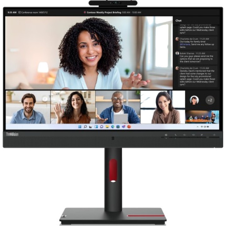LENOVO IPS video conferencing monitor with camera