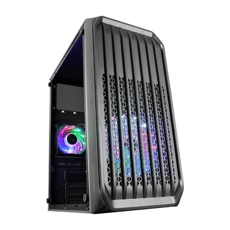 kompaktes pc-gehäuse mit mesh-front und seitenfenster mc-s2 micro-atx frgb