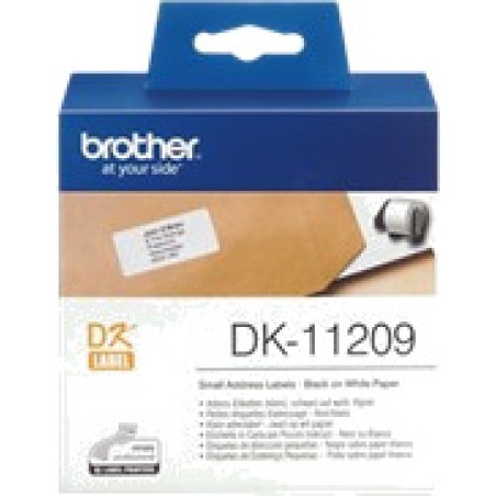 roll of pre-cut labels for thermal printer dk 29x62mm 800 uds