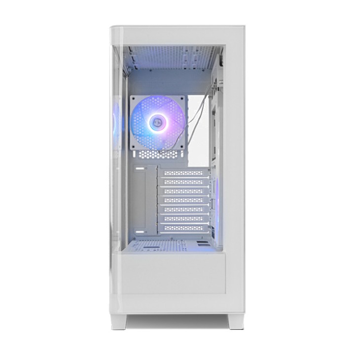 NOX ATX gamer félformátumú számítógépház íves üveggel és